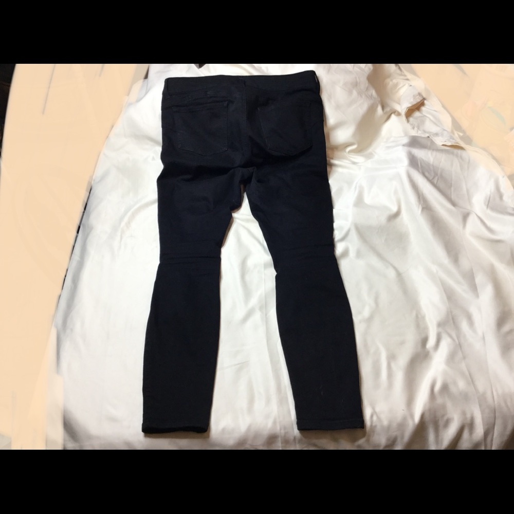 Torrid Bombshell Skinny Destructed Black Jeans 12r - image 6